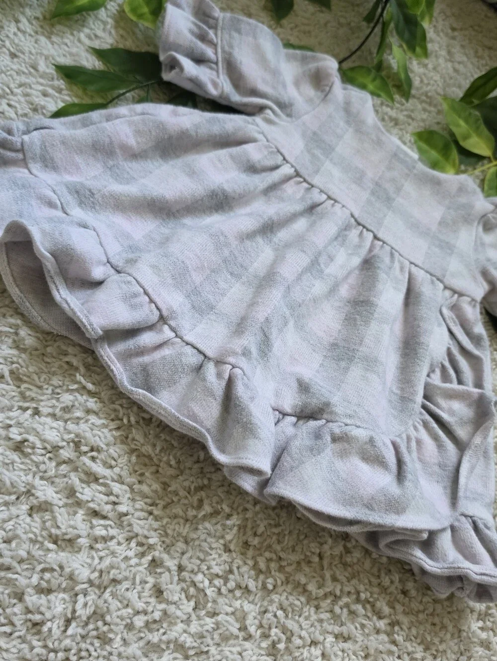 Baby Girl Ruffled Plaid Dress (6-12 Months)